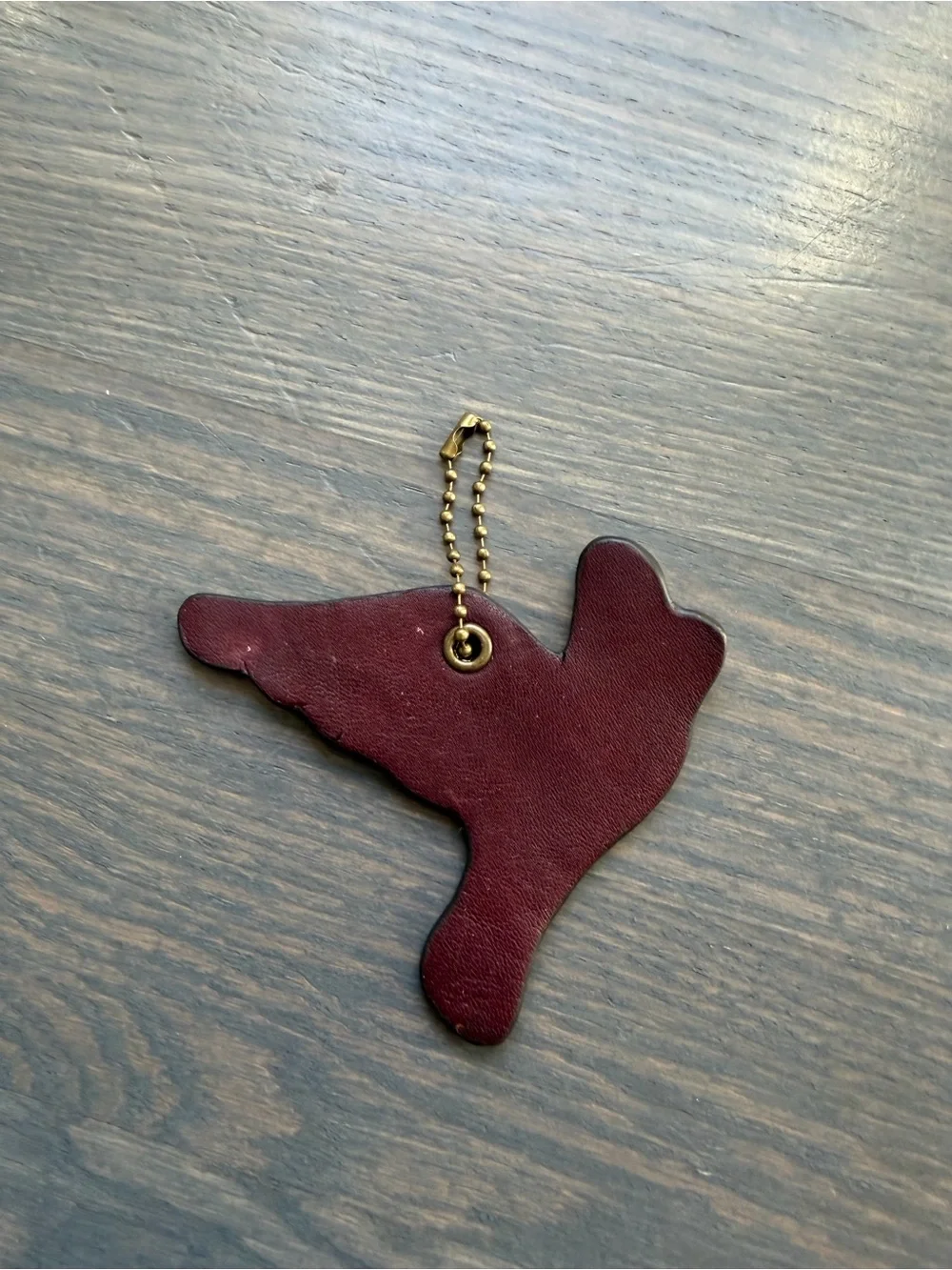 Leather Dove Keychain Bag Charm